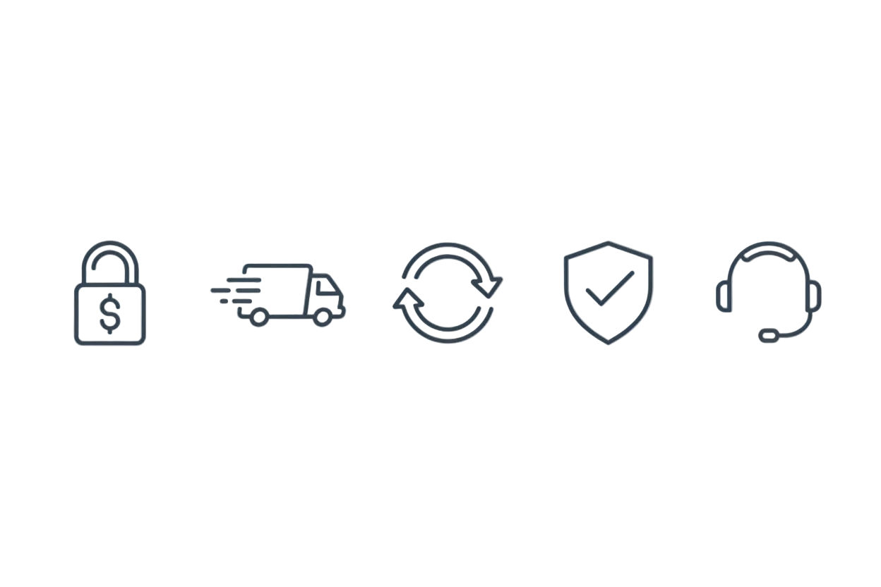 Trust icons for customers